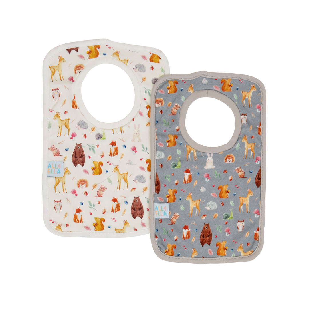 Pullover Head Bibs 2pk - Forest