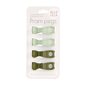 4 Pack Pegs Sage/Forest Green