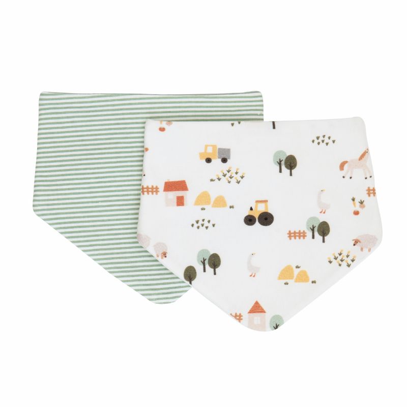 Bandana Bibs 2pk - Barnyard Bandana Bibs 2pk - Barnyard