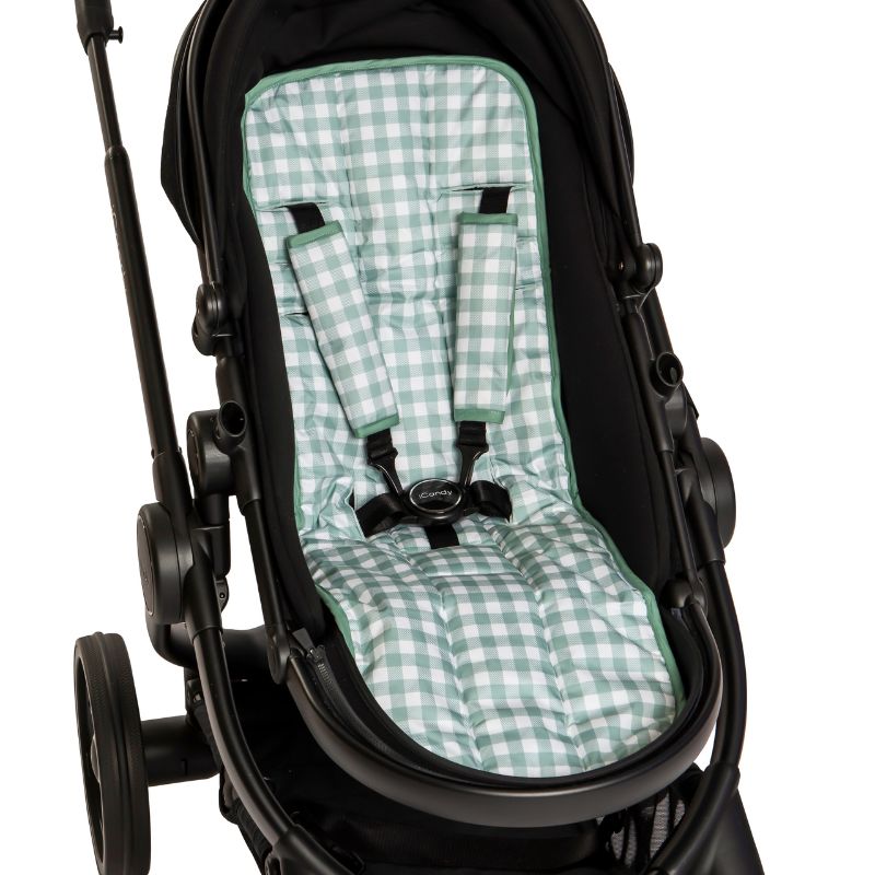 All4Ella Universal Pram Liner Gingham Sage – All4Ella Baby