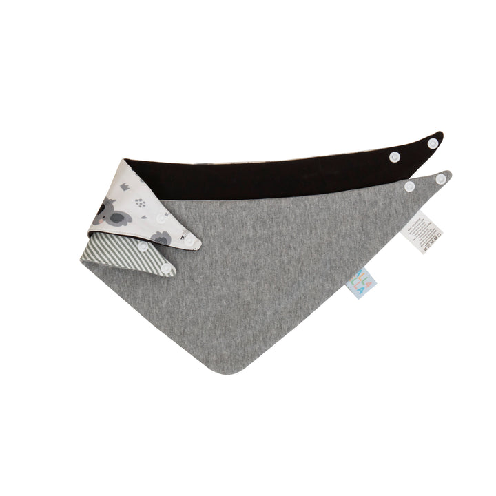 Bandana bibs 2pk - Koala Grey