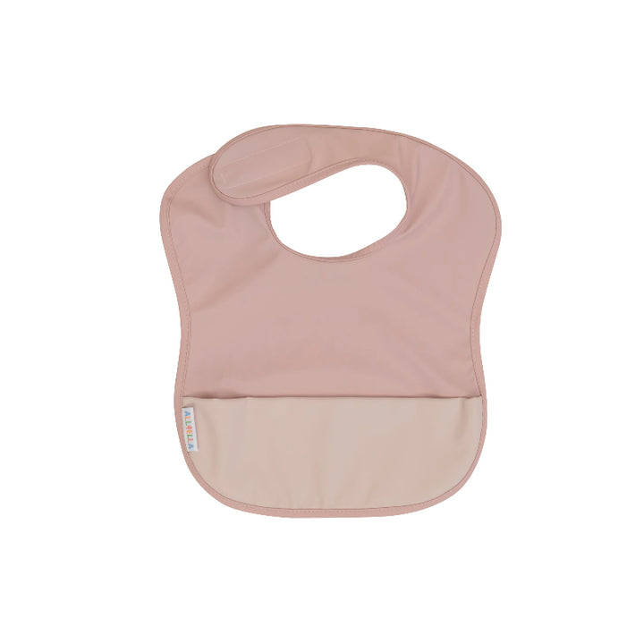 Recycled pouch bib - Dusty pink