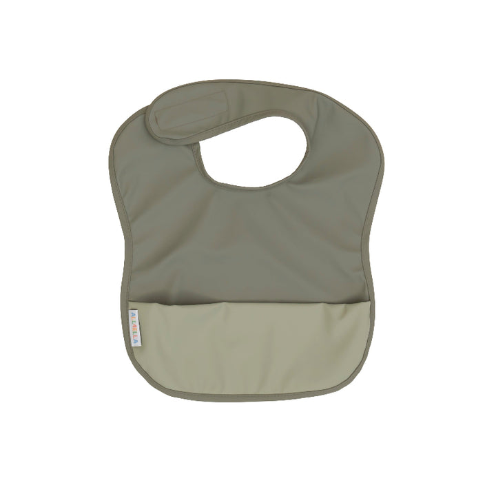 Recycled pouch bib - Two-tone Sage