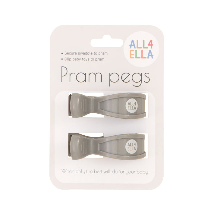 Pram pegs 2 pk - Grey