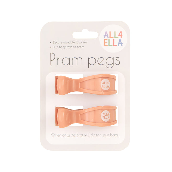 Pram pegs 2 pk - Peach