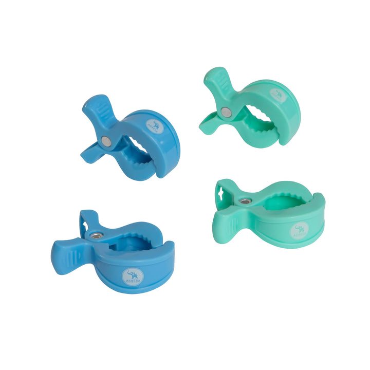 Pram Pegs 4 pk - Green/Blue Pastel