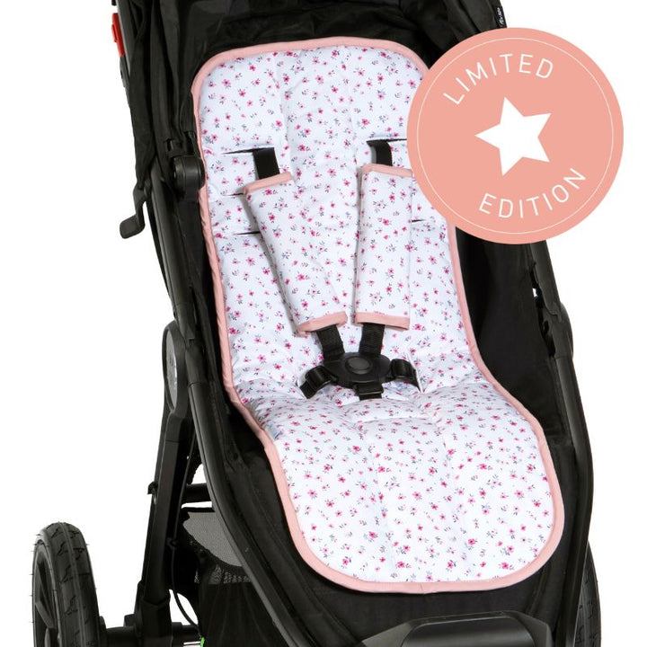 Ice cooling pram liner - Pink Petals