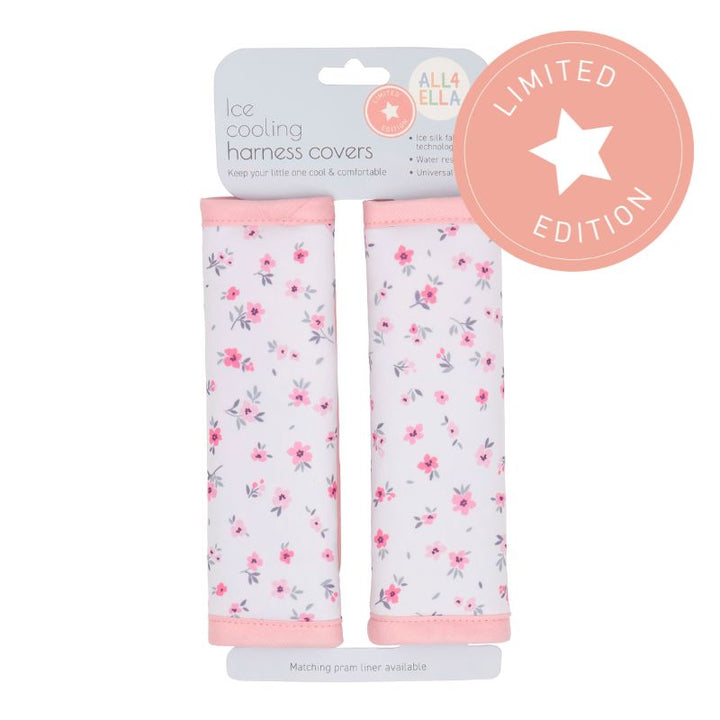 Ice cooling harness covers - Pink Petals