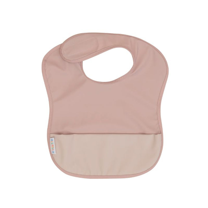 Recycled pouch bib - Dusty pink