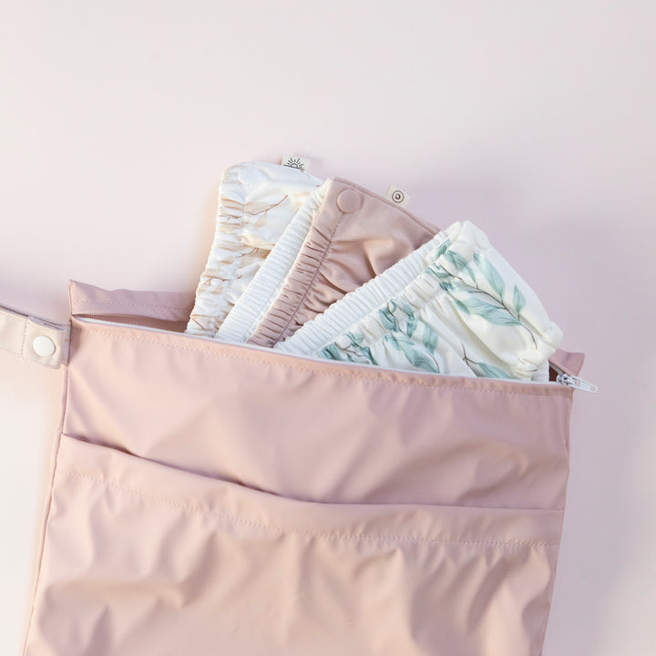 Large recycled wet bag – Pink