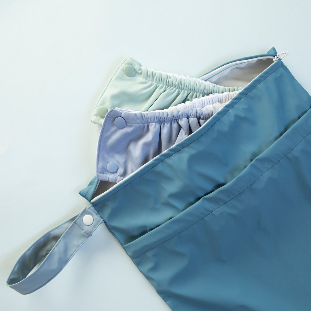 Large recycled wet bag – Blue