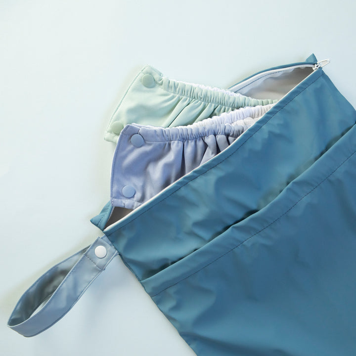 Large recycled wet bag – Blue
