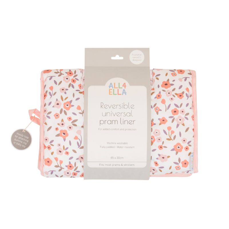 Universal pram liner - Floral Bouquet