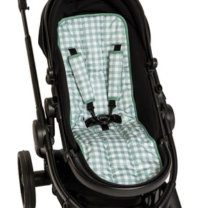 Universal pram liner - Gingham Sage