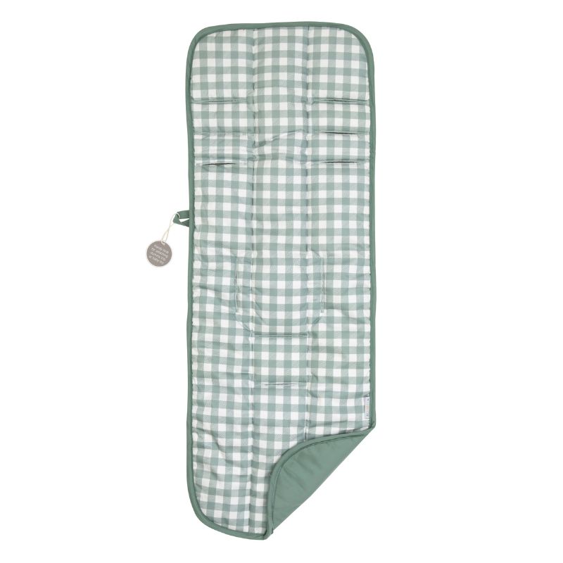 Universal pram liner - Gingham Sage