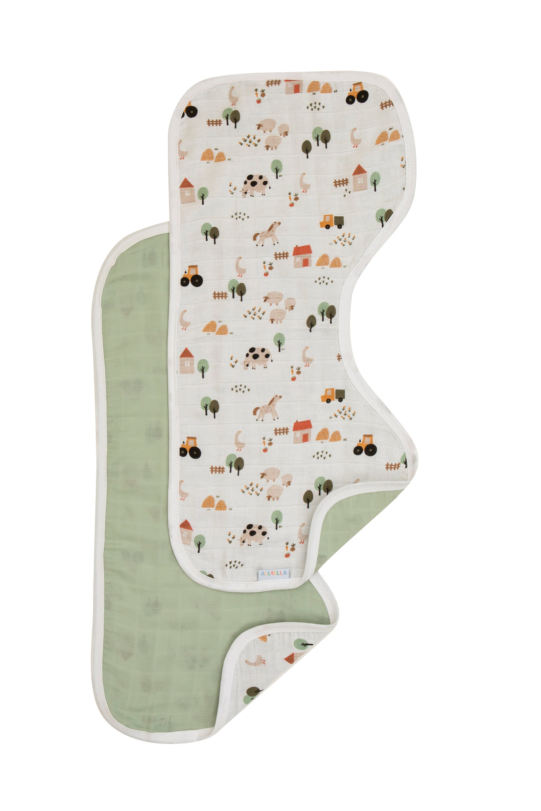 Organic burp cloth 2pk - Country Farm