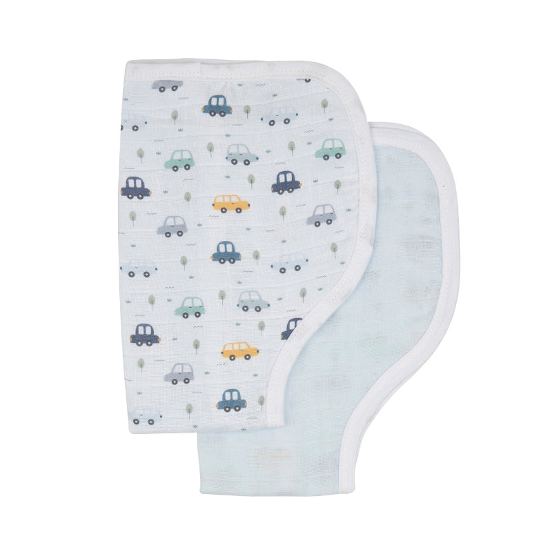 Organic burp cloth 2pk - Beep Beep
