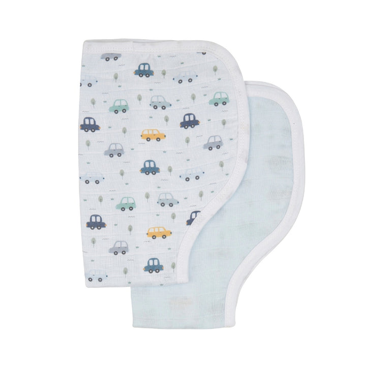 Organic burp cloth 2pk - Beep Beep