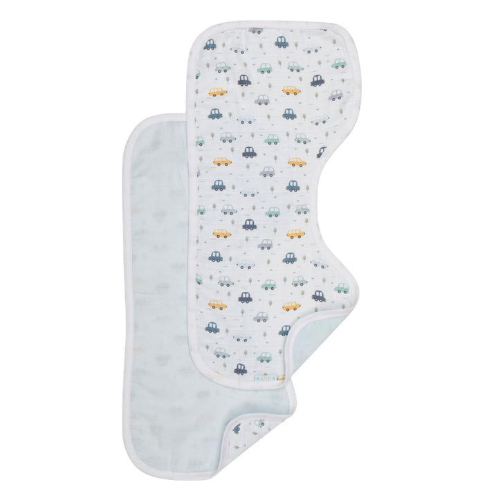Organic burp cloth 2pk - Beep Beep