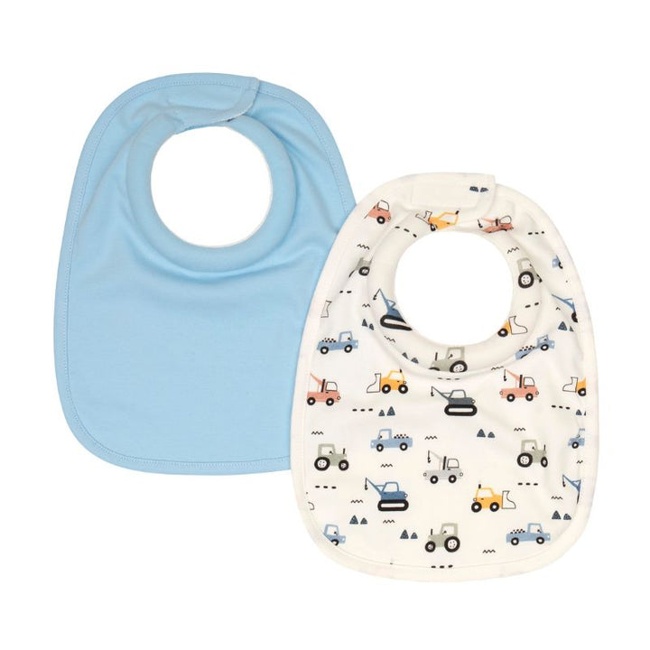 Roll Neck Bibs 2pk - Diggers