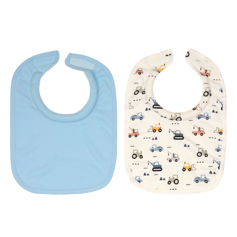 Roll Neck Bibs 2pk - Diggers