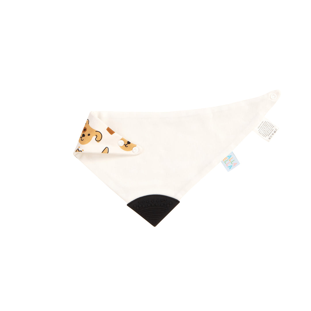 Reversible teether bib - Puppies