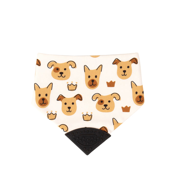 Reversible teether bib - Puppies