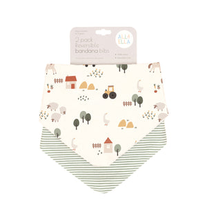 Bandana bibs 2pk - Country Farm