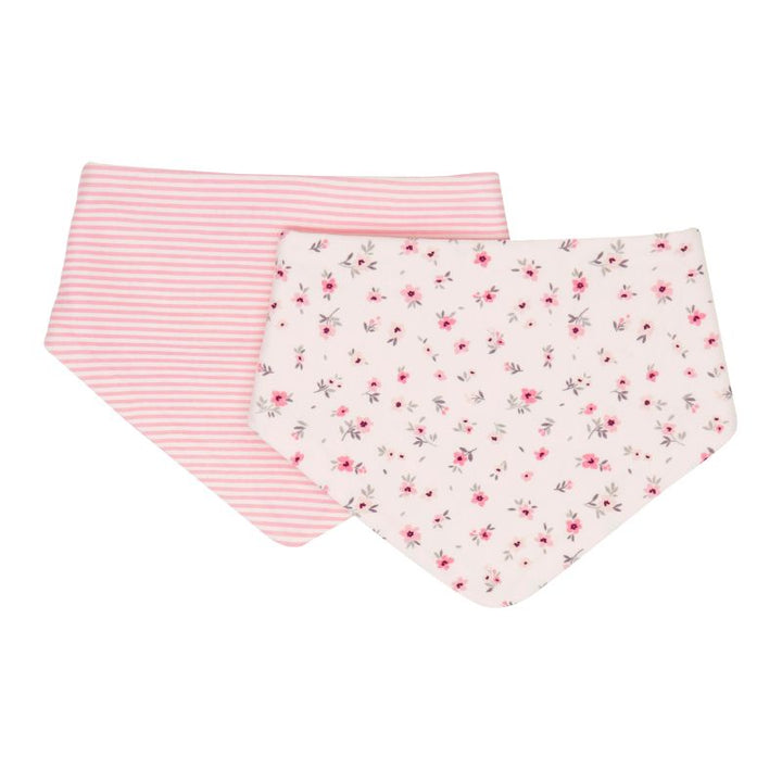Bandana bibs 2pk - Pink Petals