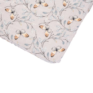 Cot Sheet Bamboo Cotton - Butterfly