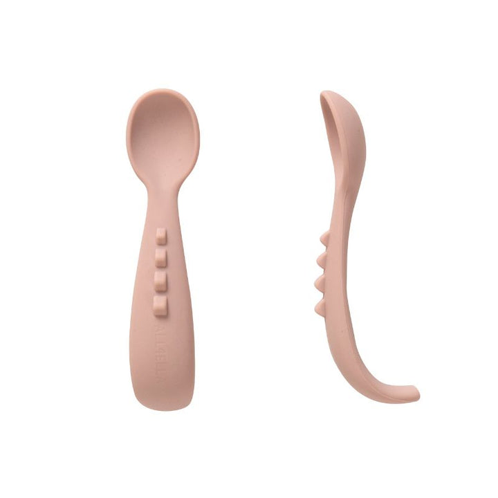 Comfy grip silicone spoons 2pk - Dusty Pink