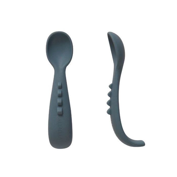 Comfy grip silicone spoons 2pk - Slate Blue