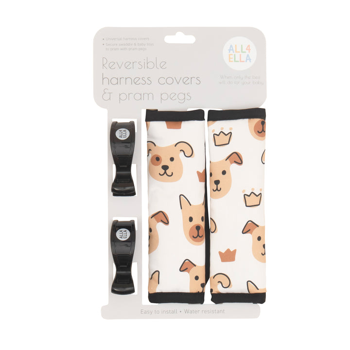 Harness covers & pram pegs - Puppies