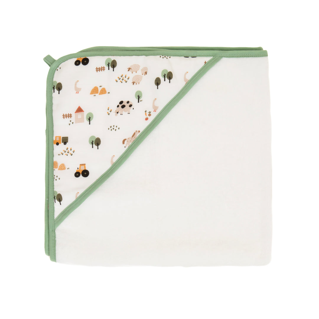 Farm Organic Hooded Baby Towel Farm Organic Hooded Baby Towel