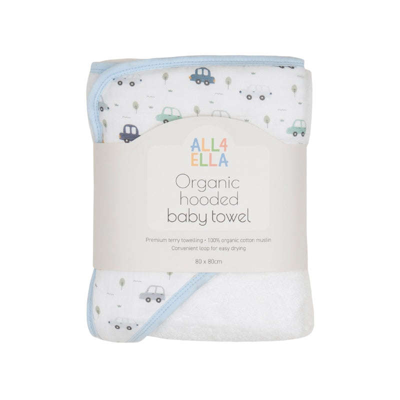 Baby hooded towel - Beep Beep