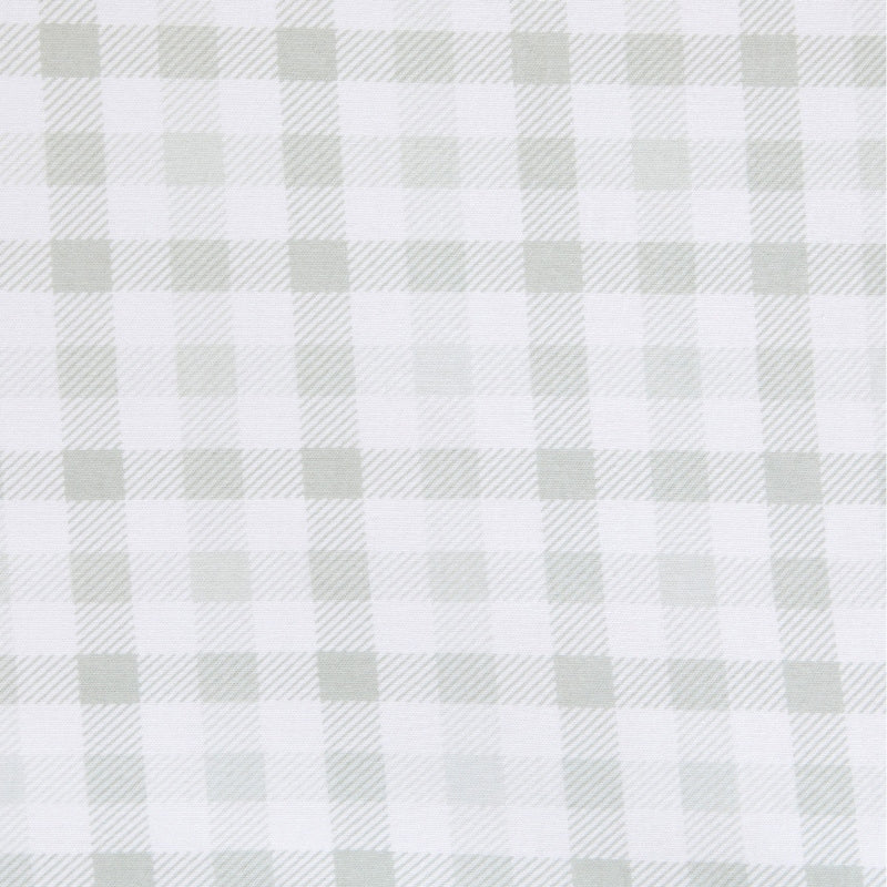 Organic jersey swaddle - Gingham Sage