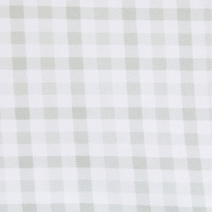Organic jersey swaddle - Gingham Sage