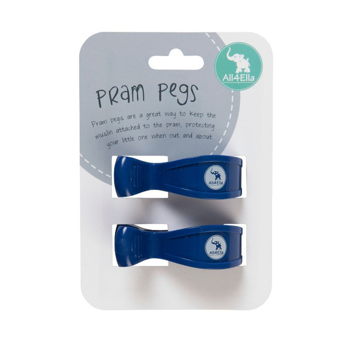 Pram pegs 2 pk - Navy