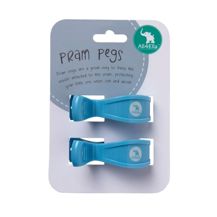 Pram pegs 2 pk - Pastel Blue