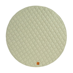 Quilted reversible linen playmat - Sage