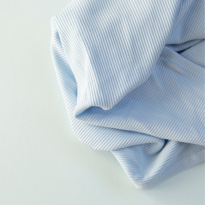 Ribbed jersey swaddles 2pk - Blue & Grey