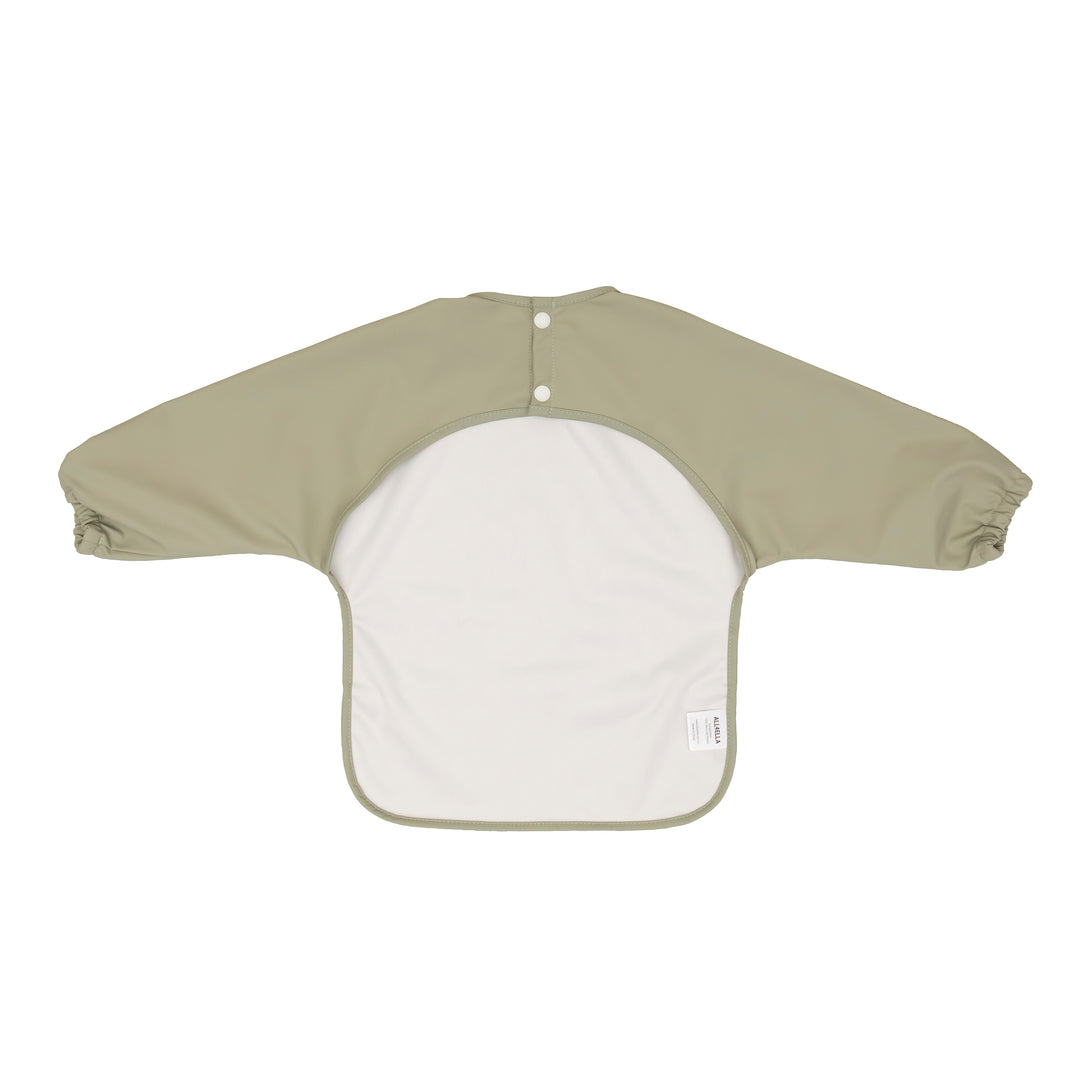 Recycled long sleeve bib - Light Sage