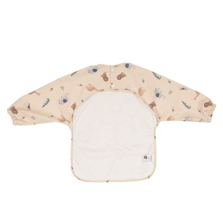 Recycled long sleeve bib - Wild Animals