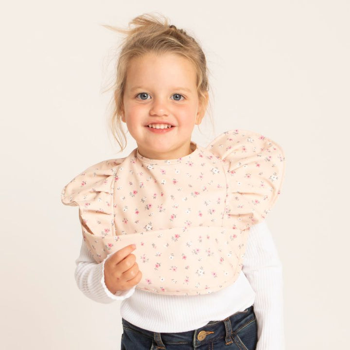 Recycled frills bib - Daisy