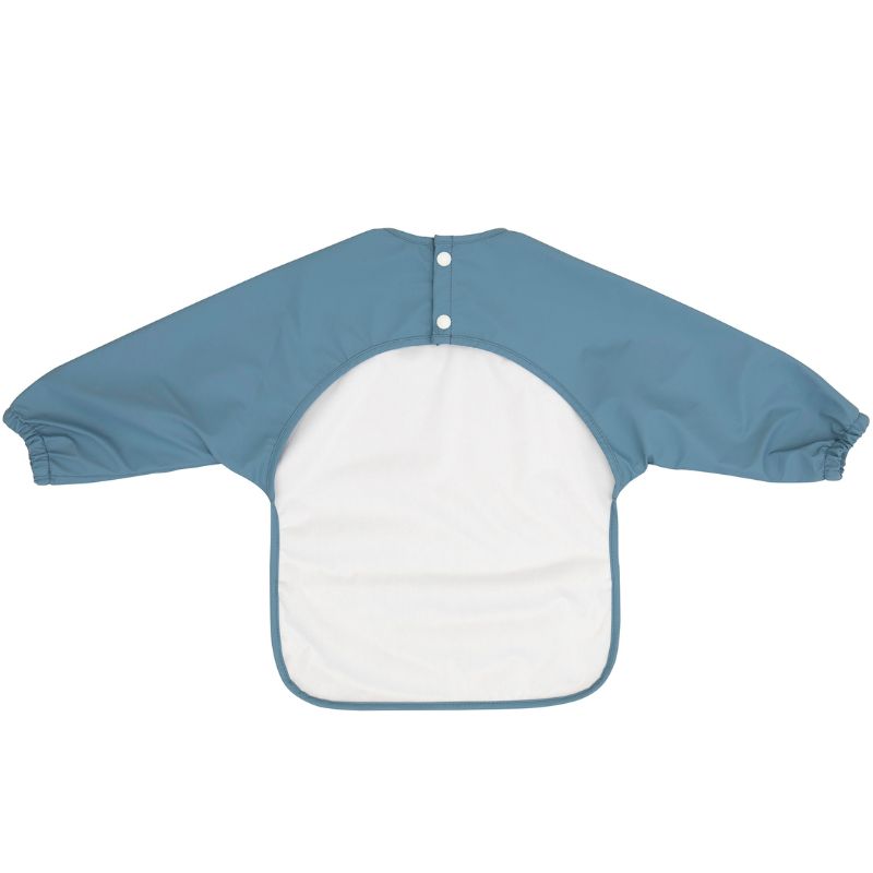 Recycled long sleeve bib - Two-tone blue