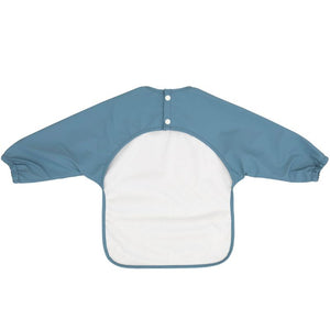 Recycled long sleeve bib - Two-tone blue