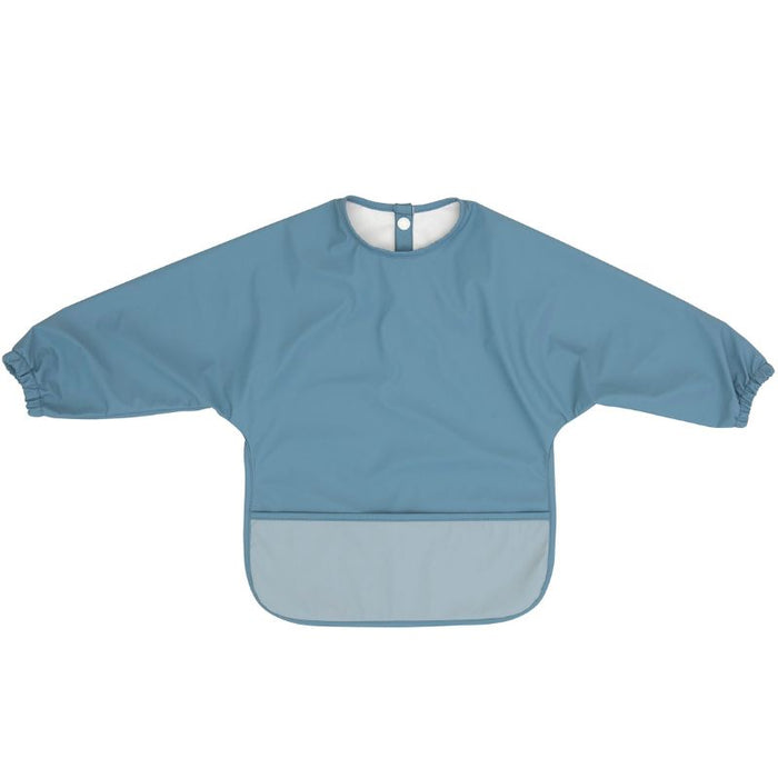 Recycled long sleeve bib - Two-tone blue