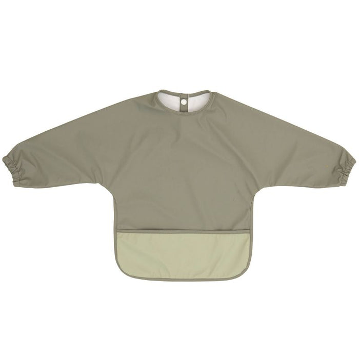 Recycled long sleeve bib - Two-tone sage