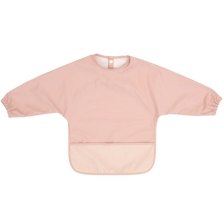 Recycled long sleeve bib - Dusty pink