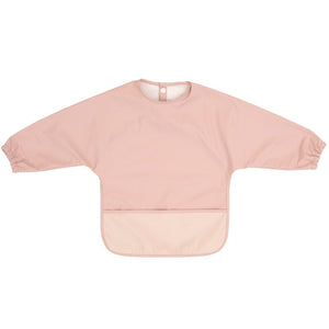 Recycled long sleeve bib - Two-tone pink